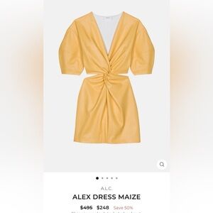 A.L.C. Yellow Mini Dress
